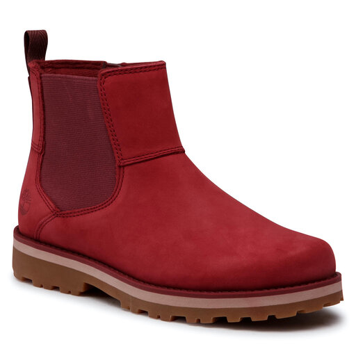 Bottes de randonnee Timberland Courma Kid Chelsea TB0A2MRRC561 Rouge chaussures