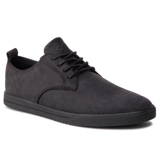 Chaussures basses Clae Ellington CLA01246 Black Waxed Suede chaussures