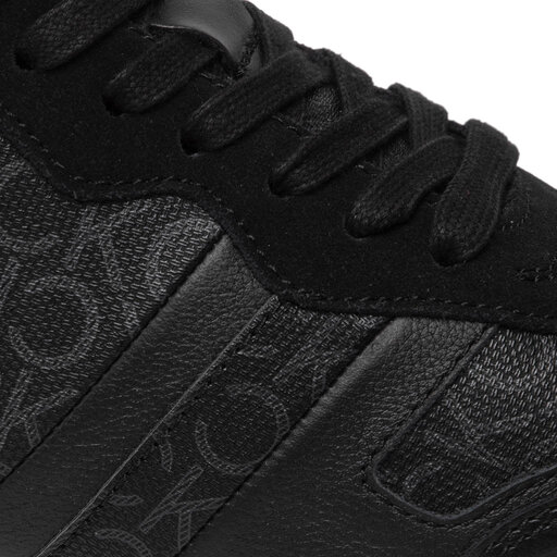 Сникърси Calvin Klein Low Top Lace Up Lth Mono HM0HM00537 Черен