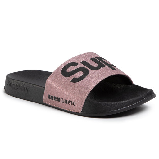 Superdry rose clearance gold sliders