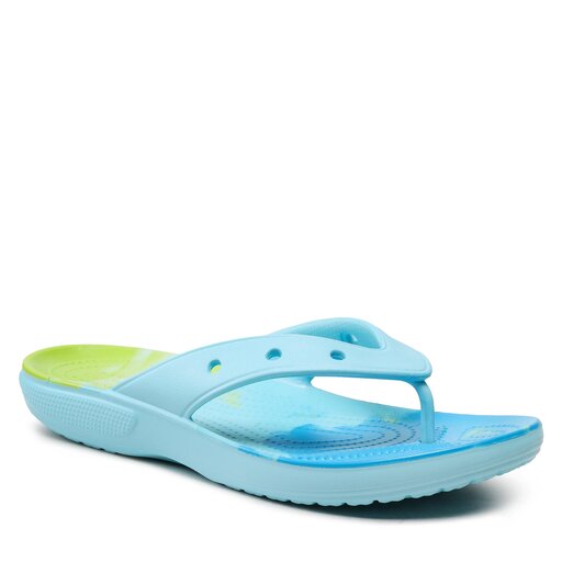 Tongs Crocs Classic Ombre Flip 208283 Bleu chaussures.fr