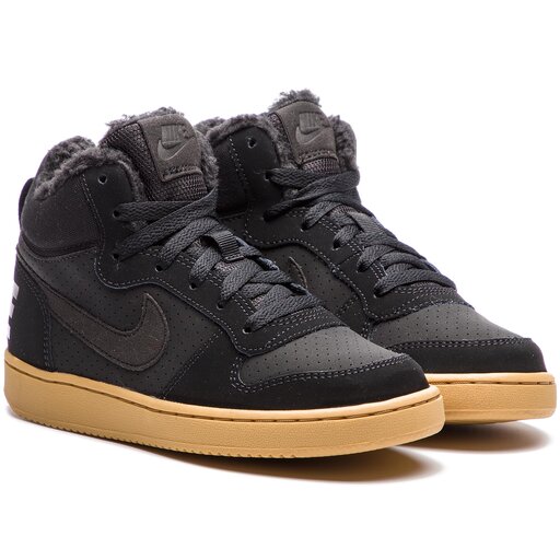 Zapatos Nike Court Mid GS AA3458 Black/Black Gum Light Brown • Www.zapatos.es