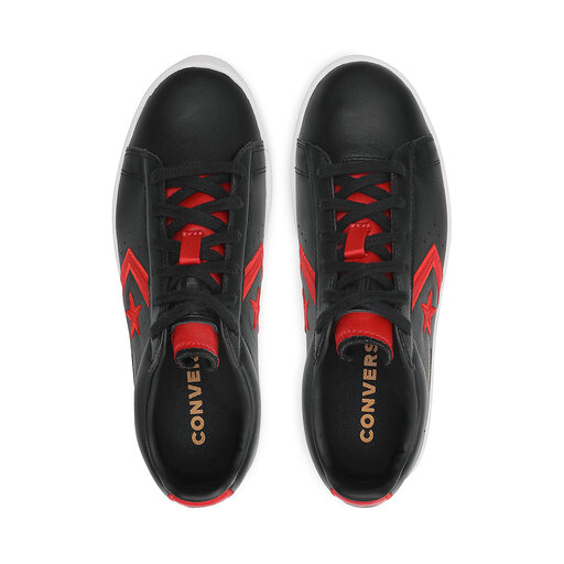 Snīkeri Converse Pro Leather Ox 168871C Black/University Red/White •  Eapavi.lv