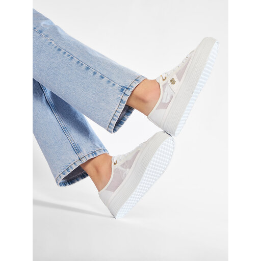 Sneakers Tommy Hilfiger Th Mesh Vulc Sneaker FW0FW05793 Weiß  