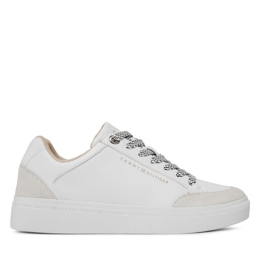 Sneakers Tommy Hilfiger Seasonal Court Sneaker FW0FW07683 WeiB eschuhe