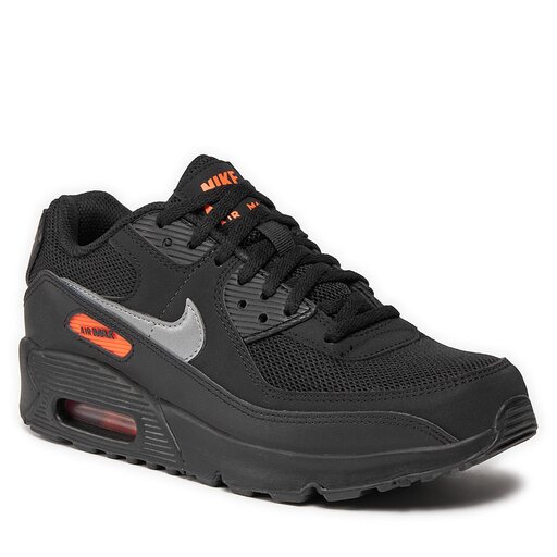 Air max 90 essential black and silver on sale