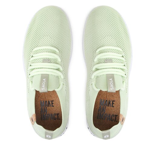 Saola's Tsavo W Matcha Green: Recycled and Sustainable Women's Shoes