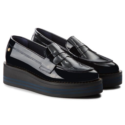 Zapatos Tommy Hilfiger Modern Flatform Loaf FW0FW03141 Midnight 403