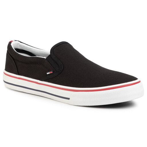 Tenis wki Tommy Jeans Textile Slip On EM0EM00002 Black 990