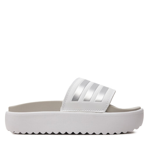 Pantoletten adidas adilette Platform Slides IE9703 Weiß | eschuhe.de