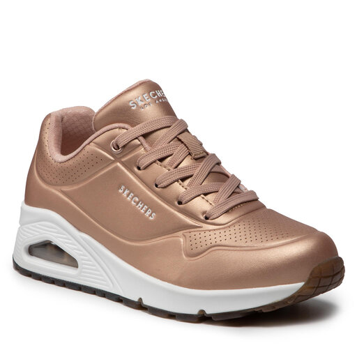 Rose gold sketchers sales