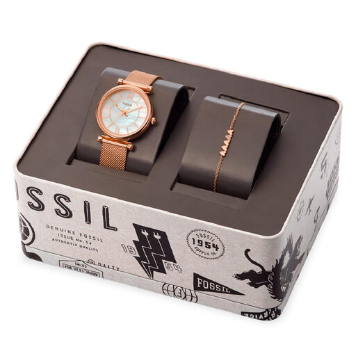 Laikrodis Fossil Carlie ES5058SET Gold 
