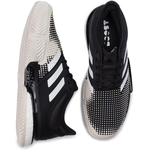 Chaussures adidas SoleCourt Boost M Clay G26293 Cblack Ftwwht