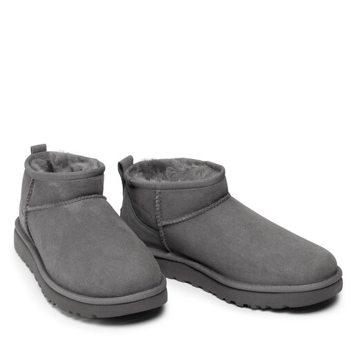 UGG Classic Ultra Mini(グレー) UGG Botki - Classic Ultra Mini - 1130750K-GREY - Obuwie i