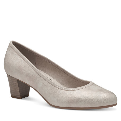 Jana Dames Pumps met riem met blokhak Vegan, Zwart nappa, 37 EU