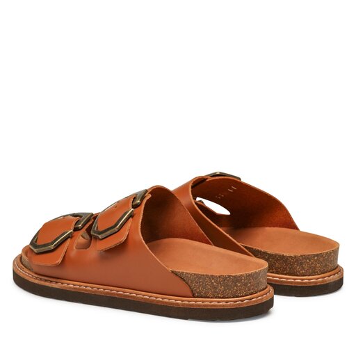 Klapki Genuins Galia G104864 Brązowy