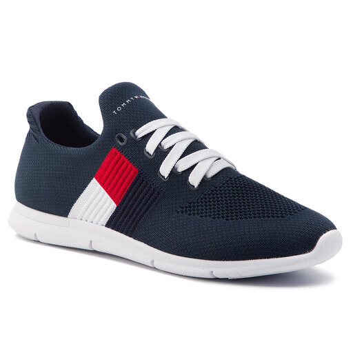 Sneakersy Tommy Hilfiger Knitted Flag Light Sneaker FW0FW04144