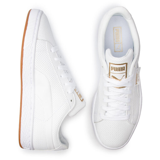 Sneakers Puma Basket Classic Gum Jr 368962 02 White Gum epantofi.ro