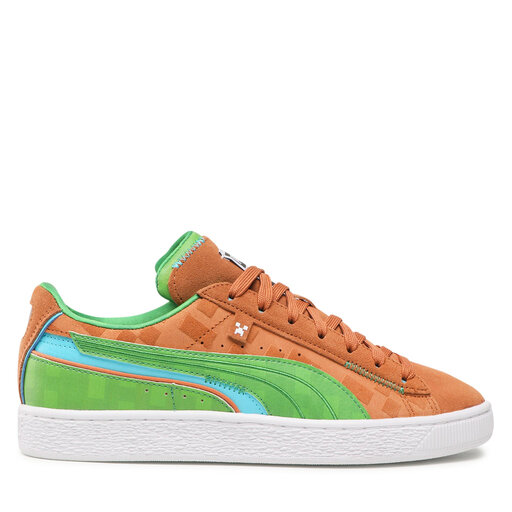 Puma hazard orange suede cheap sneakers