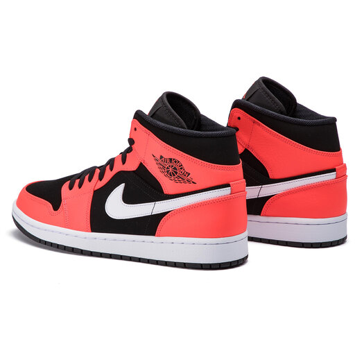 Celsius Pera cosa Zapatos Nike Air Jordan 1 Mid 554724 061 Black/Infrared 23/White •  Www.zapatos.es