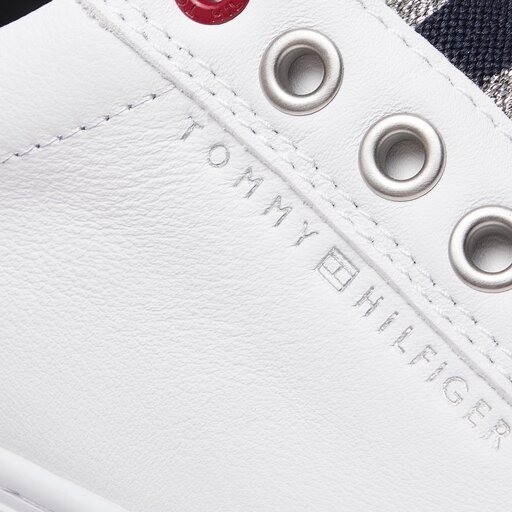 Tommy elastic essential sneaker fw0fw03707 hotsell white 100