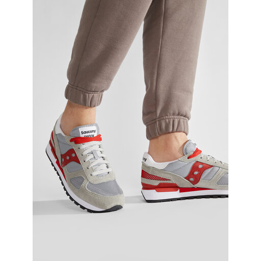 Saucony originals grey red on sale