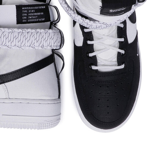 nike sf air force 1 white black