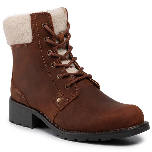 Orinoco Clarks Stiefel Damen Cognac Stiefeletten Clarks Orinoco