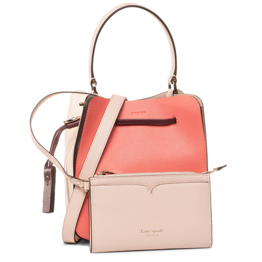 Busy small shop bucket bag