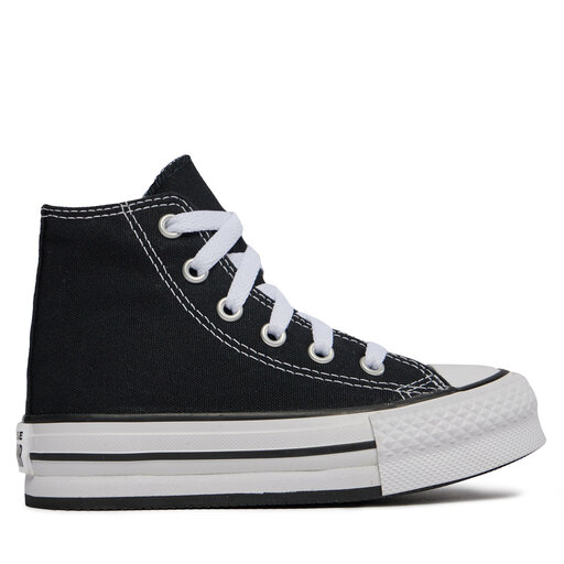 Scarpe da ginnastica Converse Chuck Taylor All Star Lift Platform High Top Little Kids 372859C Nero escarpe