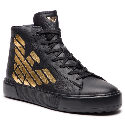 Sneakersy EA7 Emporio Armani X8Z001 XK003 A276 Black/Gold | eobuwie.com.pl