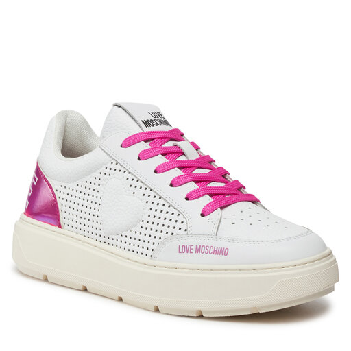 Sneakersy LOVE MOSCHINO JA15274G1IJC410B Bia?y | eobuwie.com.pl