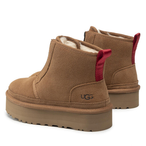 Śniegowce Ugg W Neumel Platform Zip 1122677 Brązowy | eobuwie.com.pl