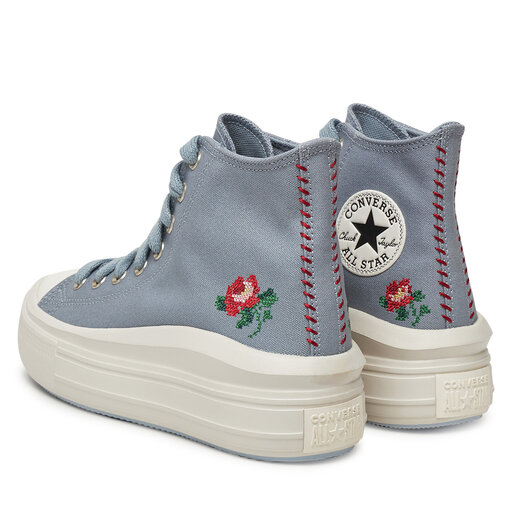 Chuck Taylor All Star Converse Grau Rosa Sneakers Aus Stoff