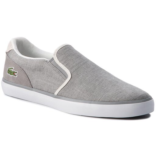 Tennis Lacoste Jouer Slip On 218 1 Cam 7 35CAM00506H2 Gry Nat fr