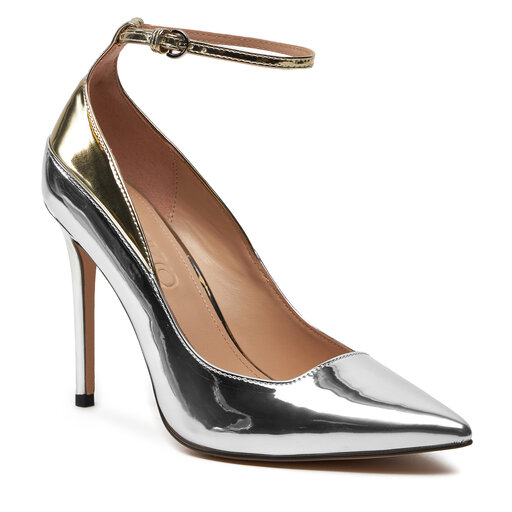 Scarpe alte deals argento eleganti