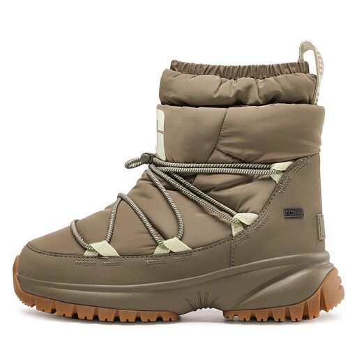 Śniegowce Ugg W Yose Puffer Mid 1131978 Zielony | eobuwie.com.pl