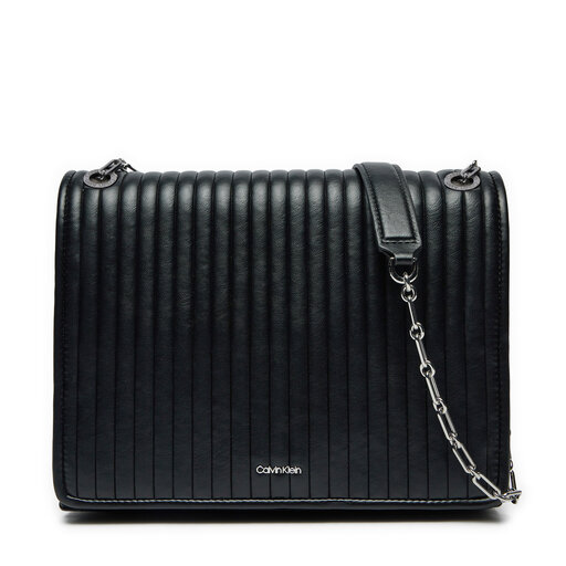 Handtasche Calvin Klein Mini Line Quilt Shoulder Bag K60K613080 Schwarz eschuhe