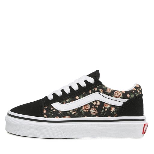 Vans old skool noir rose brodée on sale