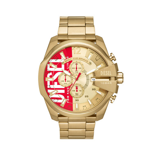 Orologio Diesel Mega Chief DZ4642 Oro escarpe