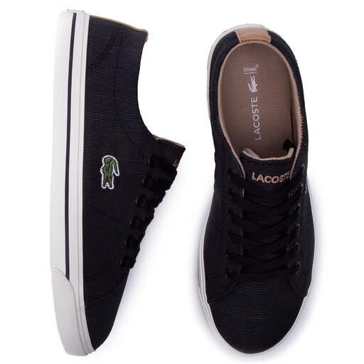 Lacoste mens riberac new arrivals canvas trainers