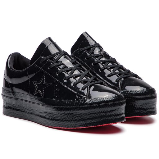 Sneakers Converse One Platform Ox 562604C Black/Black/Black • Www.zapatos.es