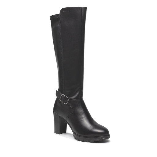 Schwarze Damenstiefel Damenstiefel Mit Engem Schaft Damenstiefel