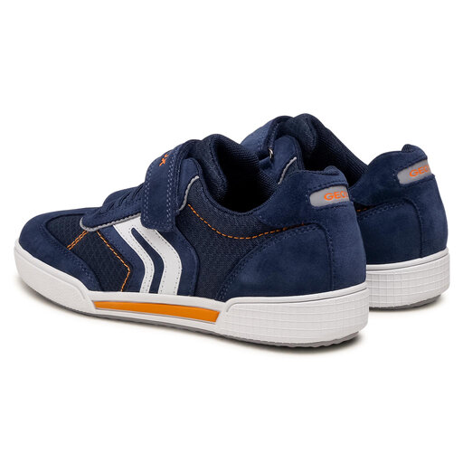 Sneakers Geox J Poseido B. C 02214 Navy/Lt Orange • Www.zapatos.es