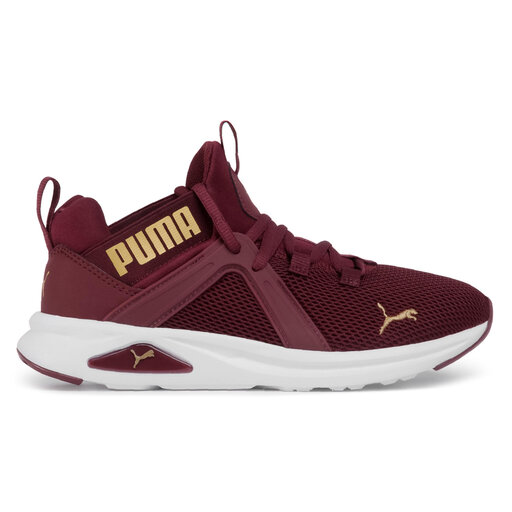 Maroon and clearance gold pumas