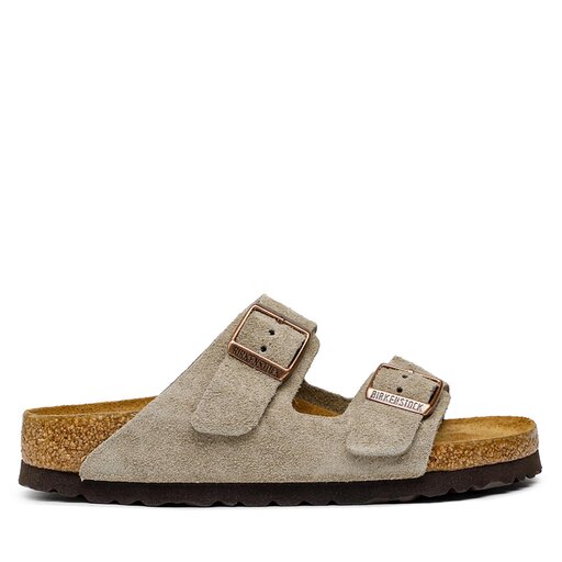 Pantoletten Birkenstock Arizona Bs 0951303 Khakifarben eschuhe