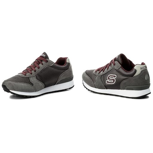 Zapatillas Skechers Early Grab 52310 GYBU Gray Burgundy zapatos.es