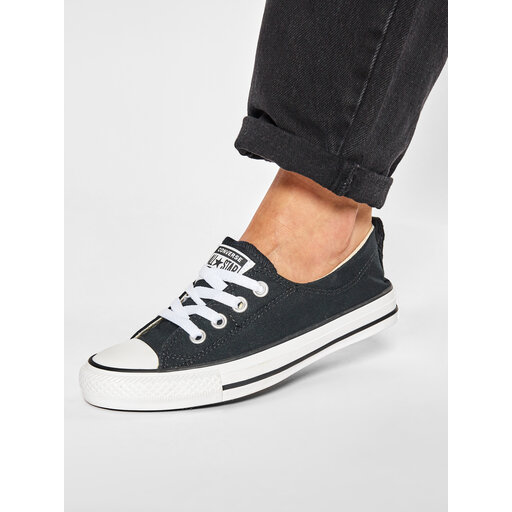 All black converse slip on sales