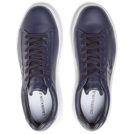 Superge Calvin Klein Jeans Chunky Sole Sneaker Laceup Lth YM0YM00036 Night  Sky CHW • Eobutev.si