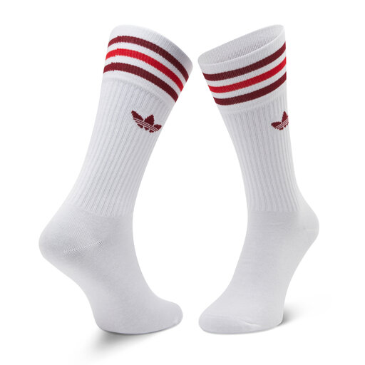 Zestaw 3 par wysokich skarpet unisex adidas Solid Crew Sock GN3073 Kolorowy  | eobuwie.com.pl